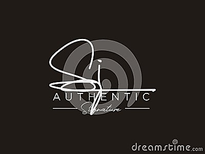 Letter SI Signature Logo Template Vector Vector Illustration