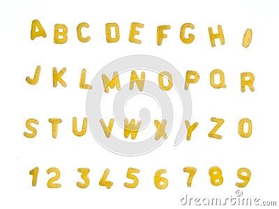 Letter soup Stock Photo