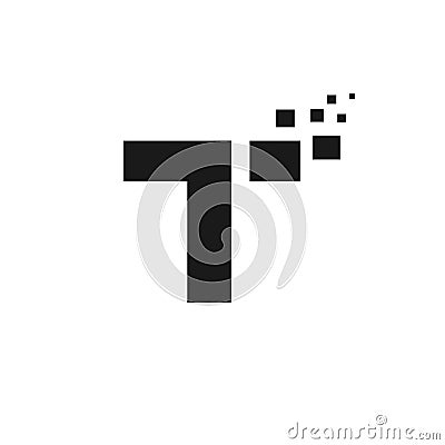 Letter T logo, Technology and digital Vector Illustration