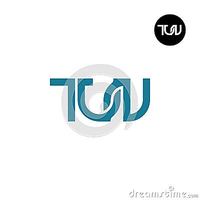 Letter TUN Monogram Logo Design Vector Illustration