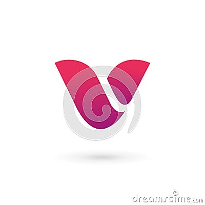 Letter V logo icon design template elements Vector Illustration