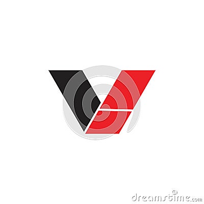 LETTER V SIMPLE GEOMETRIC EXCLAMATION CONCEPT LOGO Vector Illustration