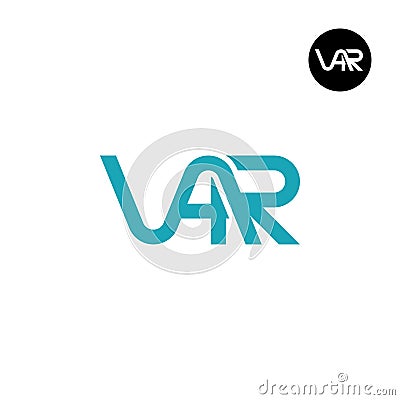 Letter VAR Monogram Logo Design Vector Illustration