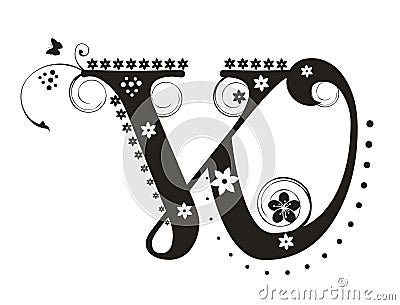 Letter W Vector Illustration