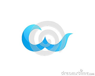 Letter W Icon Logo Design Element Vector Illustration