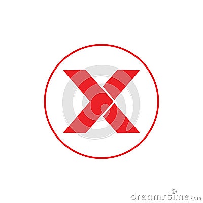 Letter x geometric arrow dynamic logo vector Vector Illustration