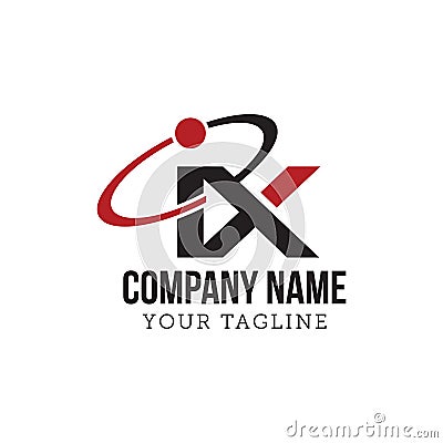 Letter X logo design concept negative space style. Abstract sign constructed from check marks. Vector elements template icon Vector Illustration