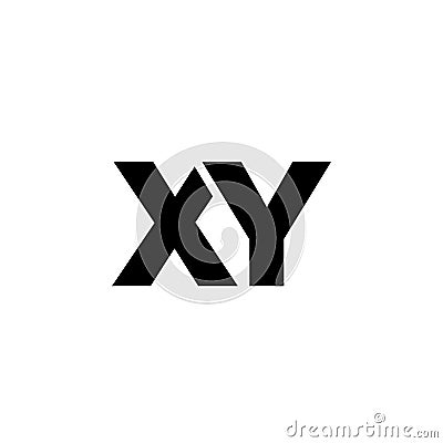 Letter X and Y, XY logo design template. Minimal monogram initial based logotype Vector Illustration