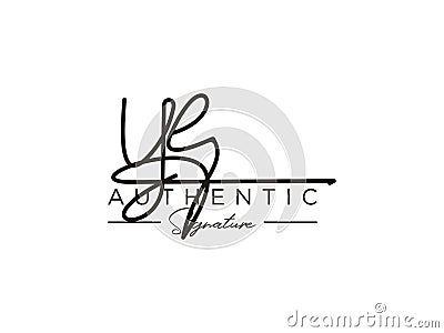 Letter YE Signature Logo Template Vector Vector Illustration