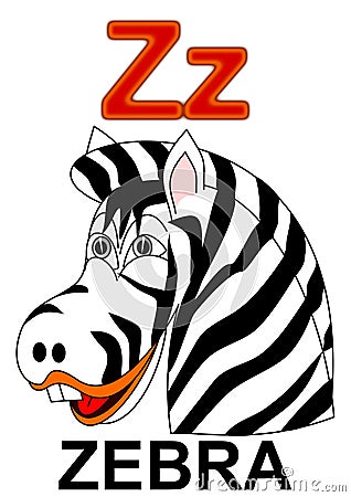 Letter Z Zebra Royalty Free Stock Image - Image: 17958576