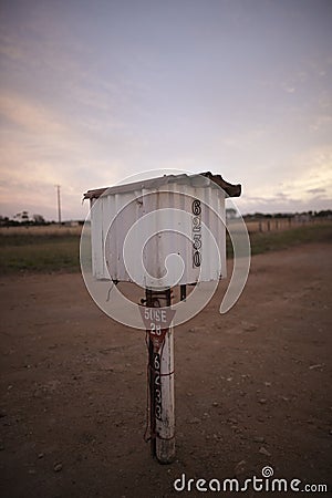 Letterbox nowhere Stock Photo