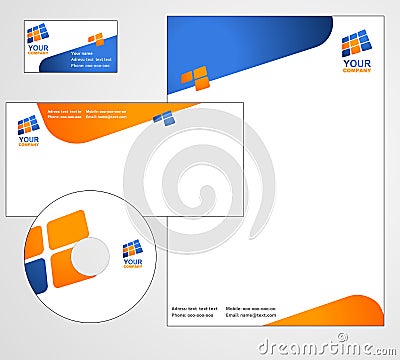 Letterhead Template design - Stock Photo