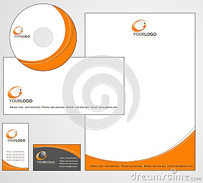 Letterhead Template design - vector Vector Illustration