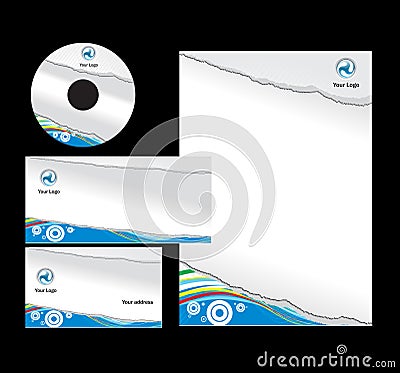 Letterhead Template design - vector Vector Illustration