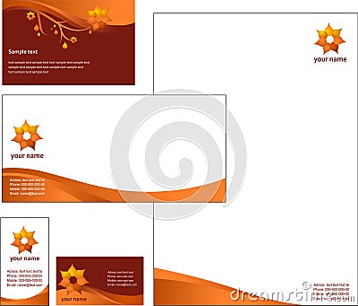 Letterhead Template design - vector Vector Illustration