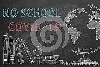 No school. COVID-19 Stock Photo