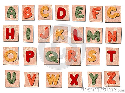 Lettering kit for your own design. Stock Photo