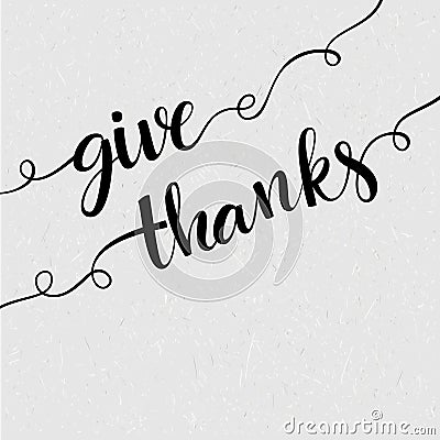 Lettering Thank you. Vector illustration Vector Illustration