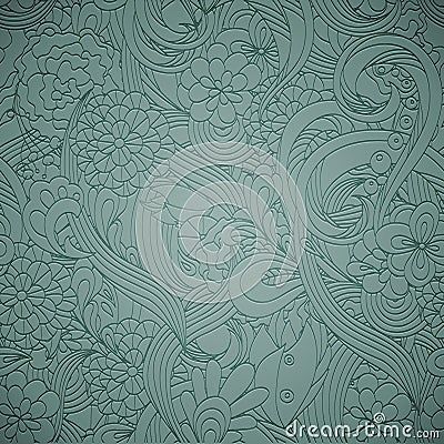 Letterpress transparent seamless pattern. +style Vector Illustration