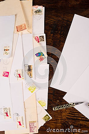 Letters background Editorial Stock Photo