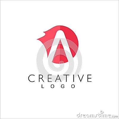 A Letters creative logo for company Vector Illustration