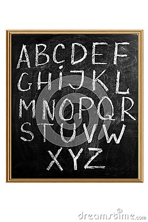 Letters of English alphabet Stock Photo