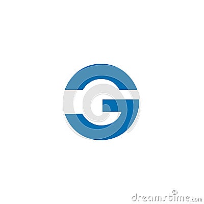 Letters GC modern logo Stock Photo