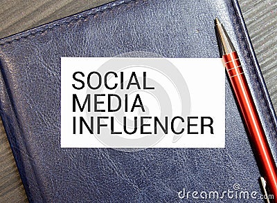letters making Social Media Influencer text. Concept image. Stock Photo