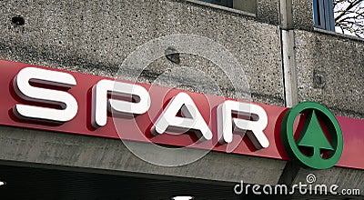 Letters spar on a facade in amsterdam Editorial Stock Photo