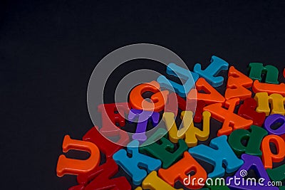 Letters of toy alphabet Stock Photo