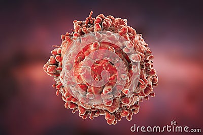 Leukaemia white blood cell Cartoon Illustration