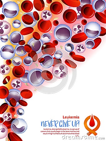 Leukemia background Image Vector Illustration