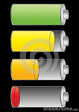 Level of battery charge Vector Illustration