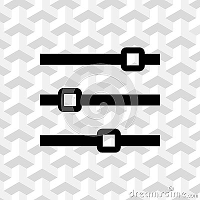 Level icon stock vector illustration flat design Vector Illustration