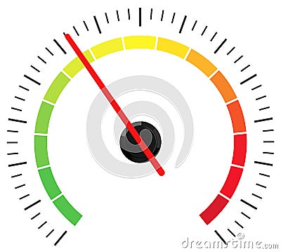 The level indicator Stock Photo