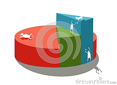 Level of life Vector Illustration