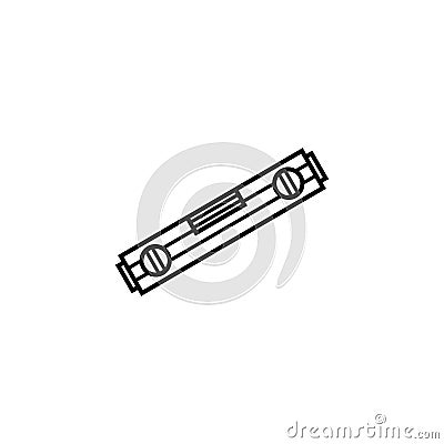 Level tool line icon, build repair elements Vector Illustration