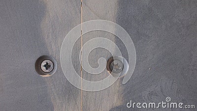 Levelling the playing surface, bed table, of American billiards, American pool, before installing a new billiard cloth Stock Photo