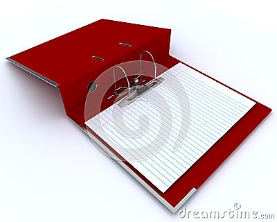 Lever Arch Ring Binder Stock Photo