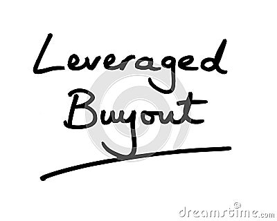 Leveraged Buyout Stock Photo