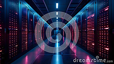 Leveraging Cloud Server Technology for Scalable Virtualization of Remote Data Storage and Access. Stock Photo