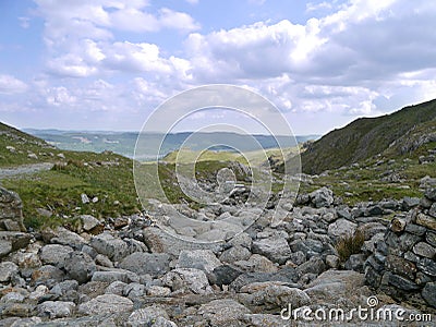 On Levers Water outflow, Coniston Lake District Stock Photo