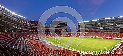 LEVI`S Stadium, night Editorial Stock Photo