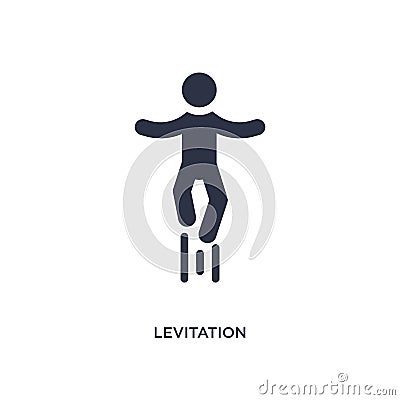 levitation icon on white background. Simple element illustration from magic concept Vector Illustration