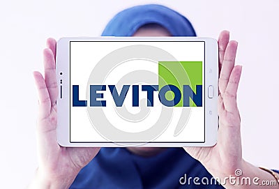 Leviton company logo Editorial Stock Photo