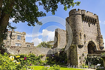 Lewes Castle Stock Photo