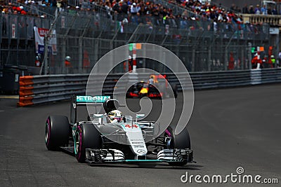 Lewis Hamilton (GBR), AMG Mercedes F1 Team, 2016 Monaco Gp, Editorial Stock Photo