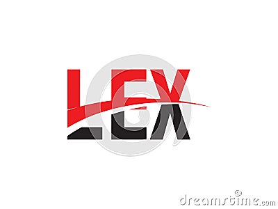LEX Letter Initial Logo Design Vector Illustration