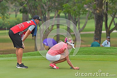 Lexi Thompson in Honda LPGA Thailand 2018 Editorial Stock Photo