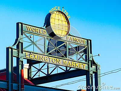 Lexington market in Baltimore - Maryland Editorial Stock Photo